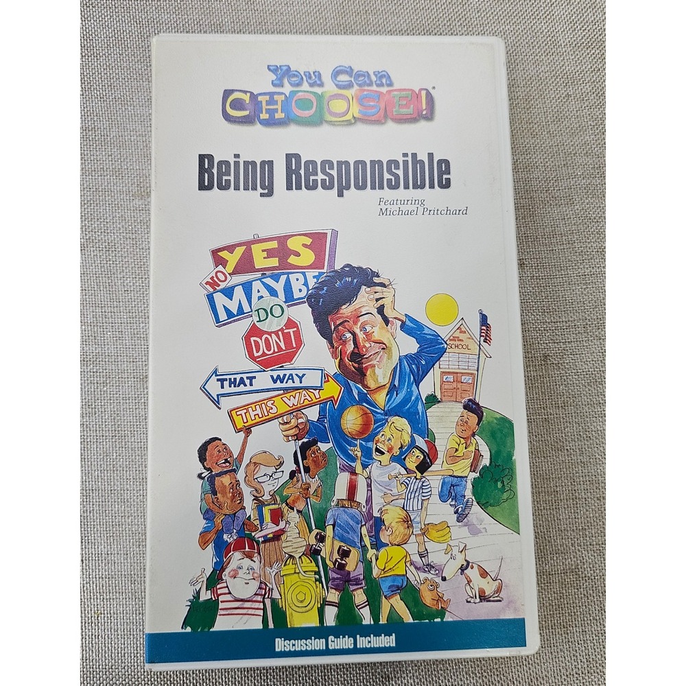 Vtg Live Wire You Can Choose! Being Responsible VHS Kids Vol 2 Michael Pritchard